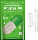 Kapsule Veľkosť 000 Vegan prázdne rastliny založené jasné (500 gróf) Lepidlo zadarmo, non-GMO, Halal Certified Pill Caps plnenie Kit s 2 Spoons pre Vegetariánska DIY svoje vlastné doplnky