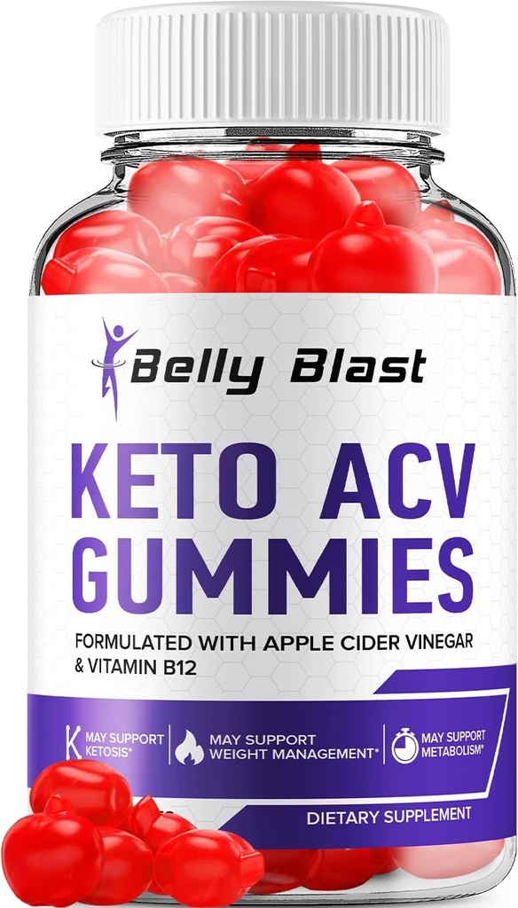 Belly Blast Keto ACV Gummies - Advanced Formula Belly Blast Keto Plus ACV Gummies Apple Cider Ocogar, Manažment hmotnosti, BellyBlast ACV Diétny doplnok Recenzie Muži Ženy (60 Gumies)