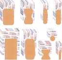 VAIPI 880 Pack Bandáže Variety Pack vodeodolné prstence Bandáže Rôzne veľkosti prvej pomoci dodávky rozmanité adhezívne tkaniny Bandage hromadne priedušné Butterfly Bandage pre starostlivosť o rany (9 štýly)