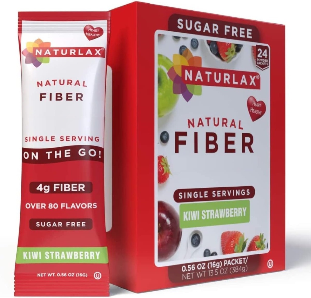 Kiwi bez cukru Ochutená Psyllium Husk, 24 Fiber Pakety