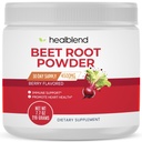 healblend Organic Beet Root Powder - Repy oxidu dusnatého, zdravý krvný tlak podpora, krvný obeh Superfood Blueberry ochutené - 30 porcií