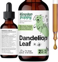 Forever Puppy Dandelion Leaf kvapky pre psy - Obličky Zdravie Liquid Supplement for Large, Medium & Small Dogs - Obličky Cleans Detox Drops w/Dapún Leaves Tincture - 2 oz