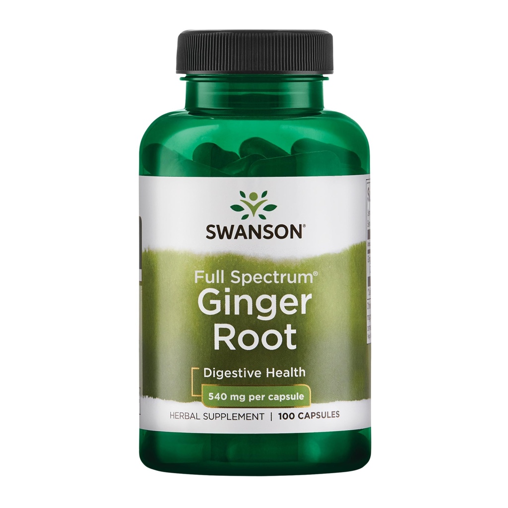Swanson Premium Brand Ginger Root 540 Milligrams 100 kapsúl