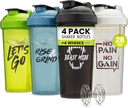 GOMOYO [4 balenie] 28oz Shaker fľaša s motivačnými Cutchs 