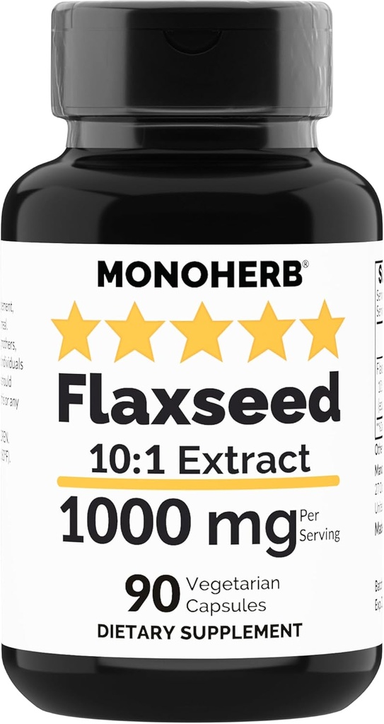 MONOHERB Ľanový výťažok 1000 mg - 90 Vegetariánske kapsuly