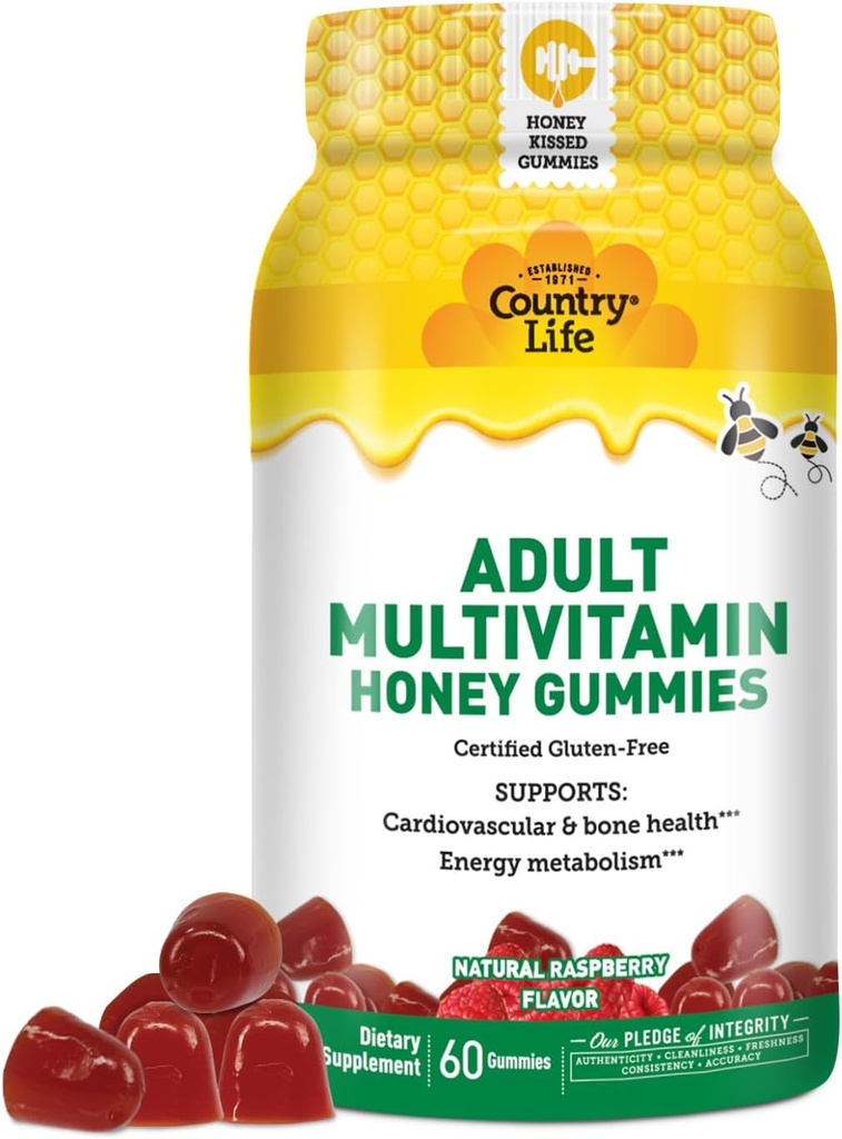 Country Life Adult Multivitamínové medové Gummy 