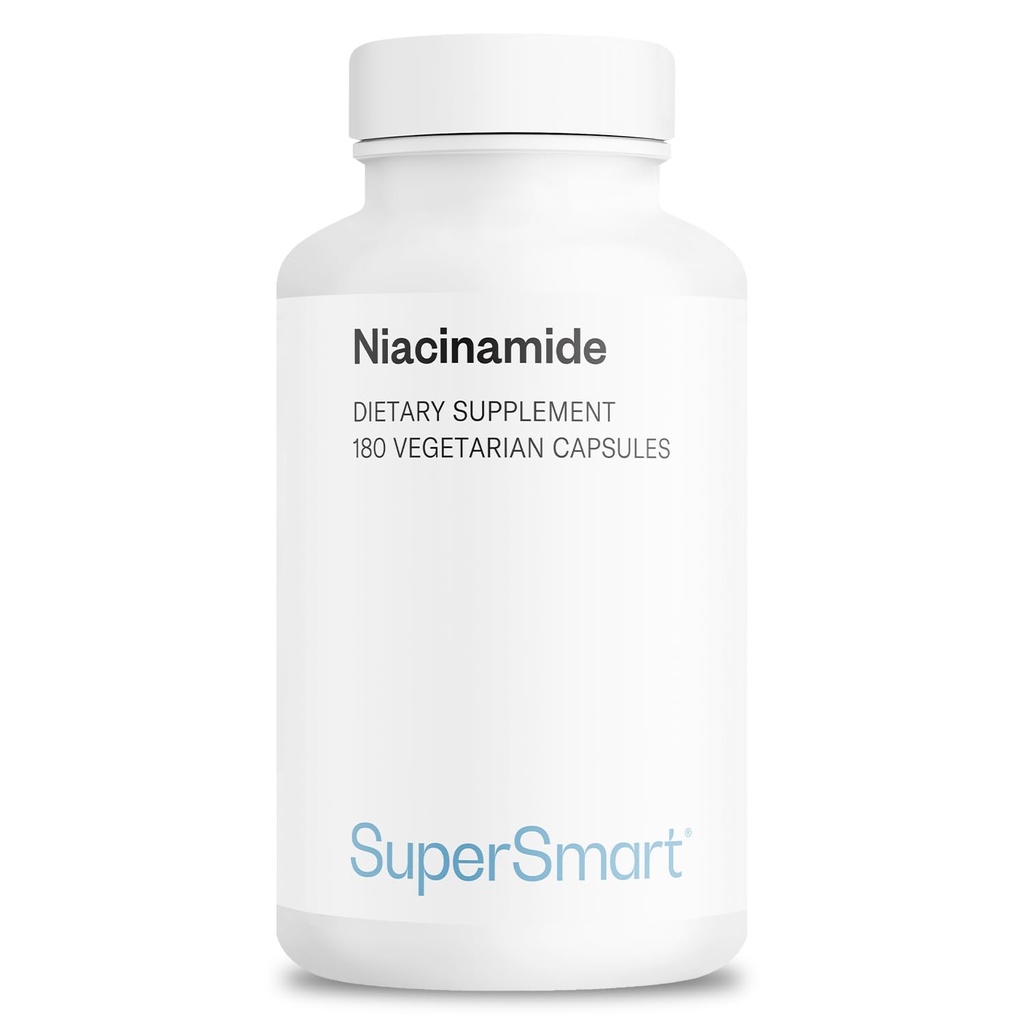 Supersmart - Niacínamid Supplement 2000 mg per day (Nicotinamid) - vitamín B3 Niacín bez Flushu