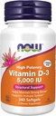 Teraz doplnky, vitamín D-3 5,000 IU, vysoká potencie, štrukturálna podpora*, 240 Softgels s celosvetovou nutričnou Keychain