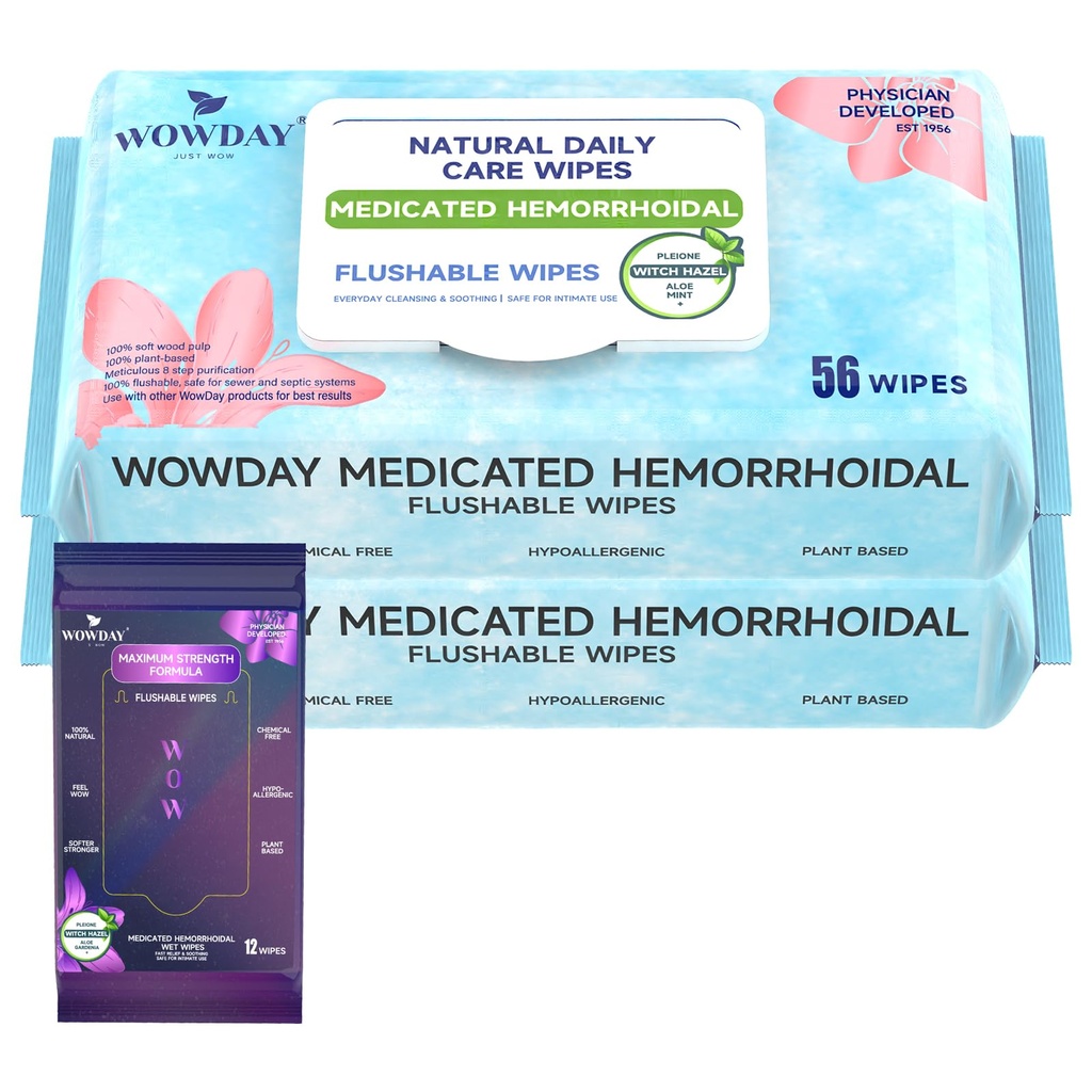 Flushable Hemorhoid Wipes 