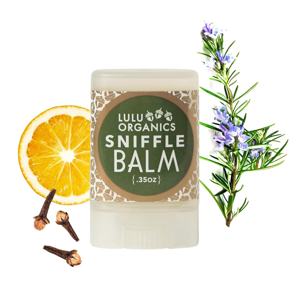 Sniffle Balm Stick s Resistance Oil, Essential Oils Blend For Congestion, Kašeľ a starostlivosť o pleť, Sniffle Stopper, Hrudník Rub for Congestion And Nose Balm - (Vôňa Thieves olej 0,35 Oz)