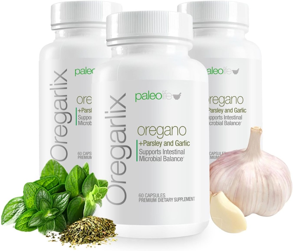 Premium Oregarlix. Gut Health Supplement. Mikrobiálna bilancia s premium prebiotikami - Pomoc udržať dobré baktérie zdravé a rastúce - 100% prírodné (3-Pack)