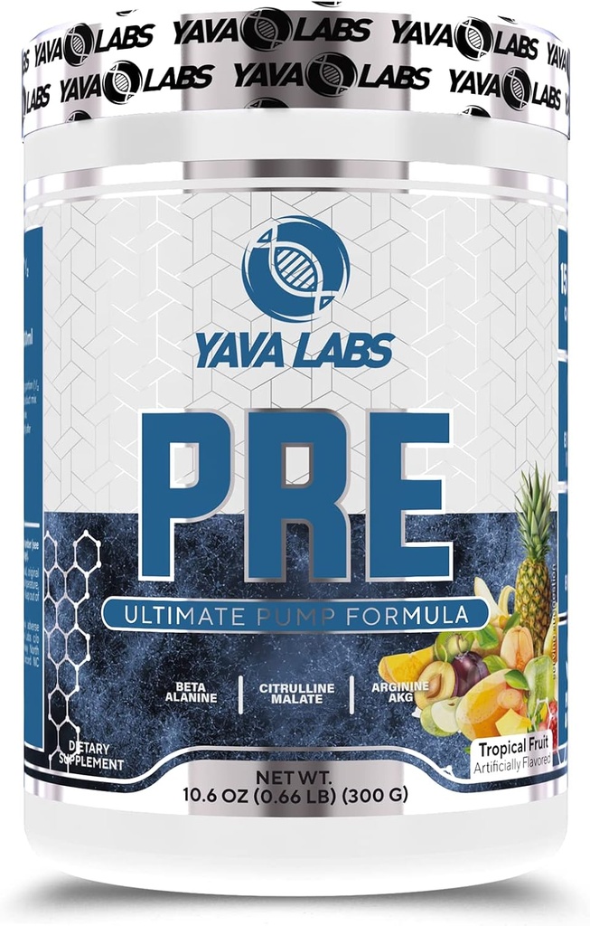 Yava Labs PRE Cvičenie Ultimate Pump Formula (Tropical Fruit)