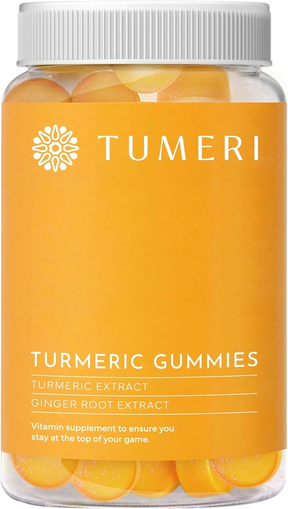 Tumeri Turmérie a zázvor Gummies 