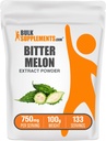 BulkSupplements.com Bitter Melon Extract Powder - Horký Melon Supplement, Horký tekvica extrakt - Bylinné doplnky, Gluten Free, 750mg per Serving, 100g (3,5 oz) (Pack of 1)