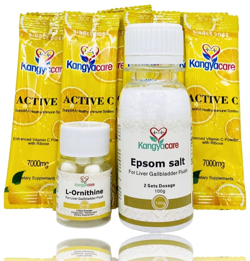 Žlčník pečene Flush - 1-nočné čistenie pečene a žlčníka, Detox protokol pečene - Čistí pečeň, Žlčový mechúr a vred Tract & Colon (2 dávky)