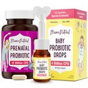 Mama Natural Prenatal Probiotic & Baby Probiotic Drops Bundle 