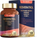 Resveratrol Supplement Extra sila s Berberine Quercetin Green Tea Extract Hroznové semená extrakt Polyfenol Antioxidant Supplement Antioxidant & Heart Health Podpora 120 Kapsule