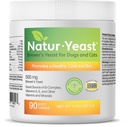 Zelené domáce zvieratá Organics Natur-Yeast Brewer je kvasina pre psy a mačky - podporuje imunitný systém a trávenie, podporuje zdravú pokožku a lesklý kabát, 90 mäkké žuvačky