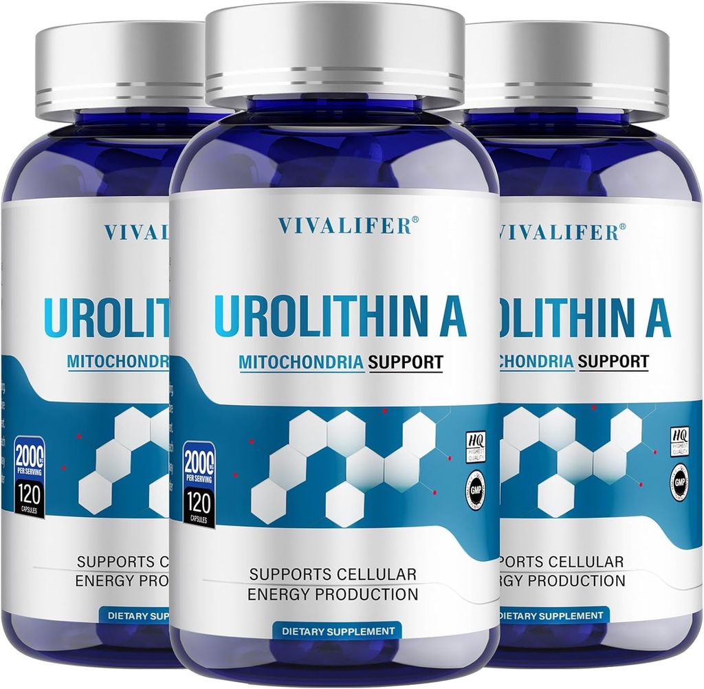 Urolithin A Supplement 2000 mg - 360 Capsules Powerful Antioxidant Protection, Promoting Healthy Aging & Mitochondrial Health and Cell Repair Support for Men & Women