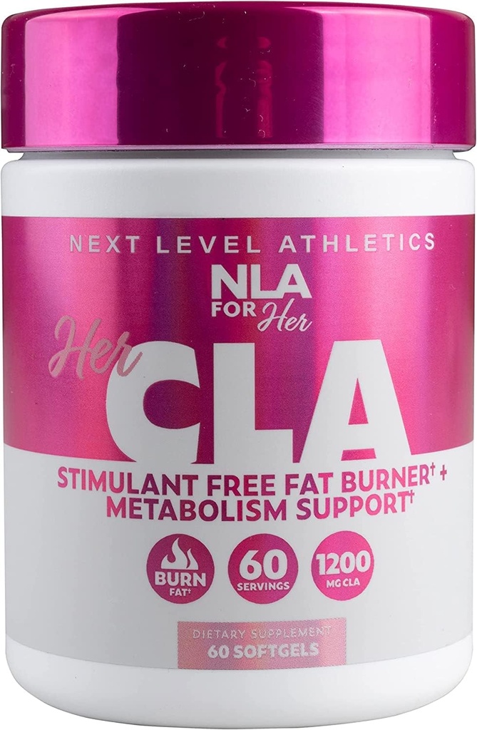 NLA Pre jej CLA, 1200 mg, 60 Počet - Žiadne kofeín alebo stimulanty, pomôcky pri spaľovaní tuku, zvýšenie metabolizmu, Boosts Imunitný systém, zvýšenie sily a vytrvalosti, kalórií Burn s Omega 6-Fatty kyseliny