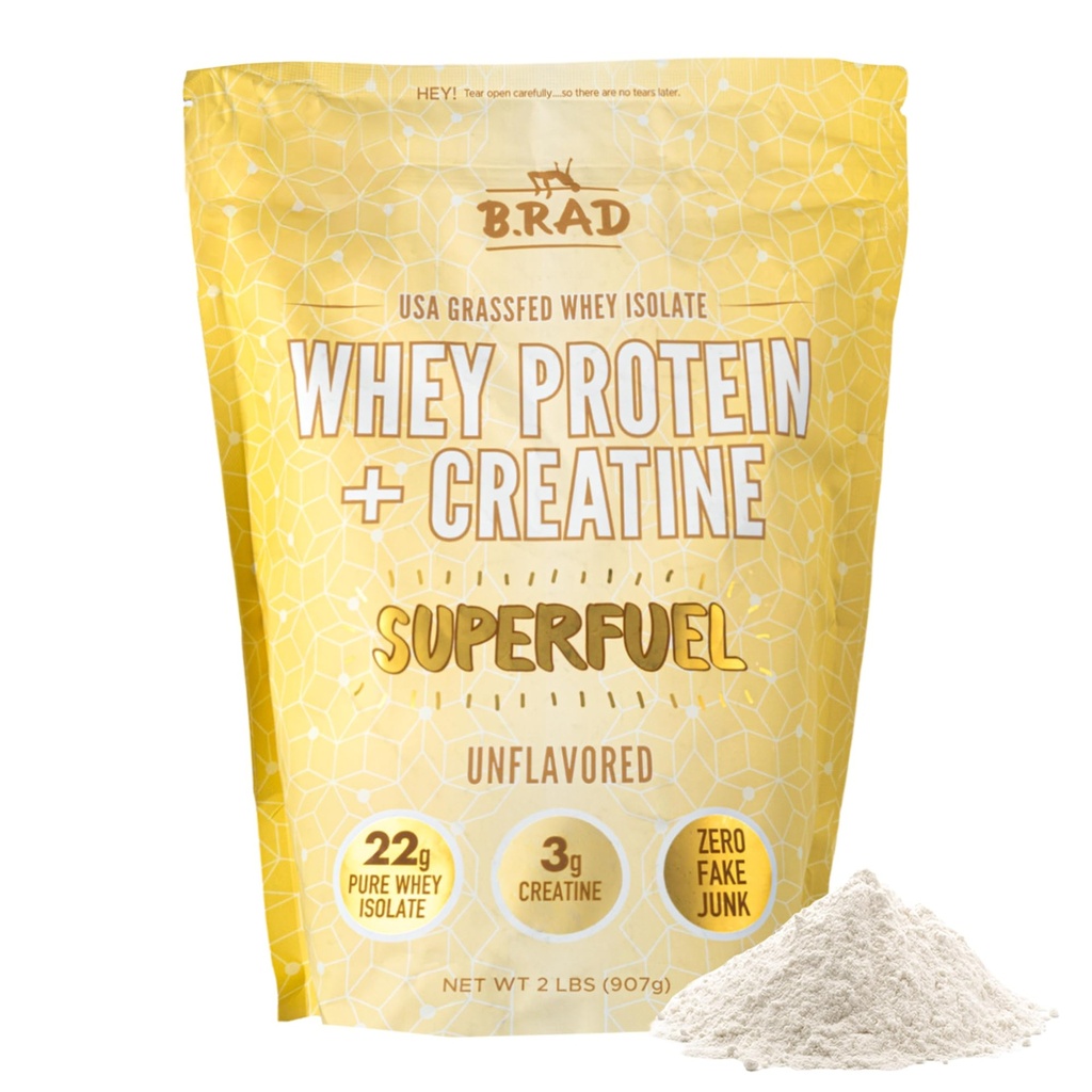 B.rad Superfuel - Grass Fed Whey Protein Izolát posilnený Creatin 
