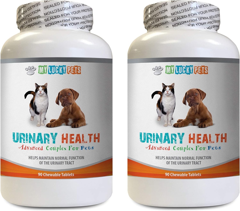 mačka močovej starostlivosti - Domáce zvieratá močového zdravia komplex - pre psy a mačky - Advanced Bladder Support - Cranberry pre mačky - 2 fľaše (180 Treats)