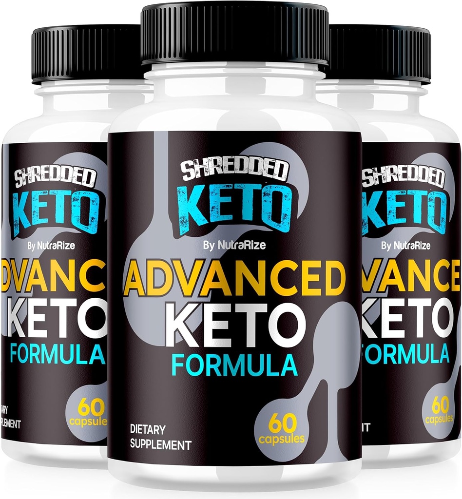 (3 balenie) Shreded Keto Pills, Premium Keto Shred Weight Loss Capsules, All Natural Keto Supplement to Support Fitness and Body Goals, Official ShreddedKeto Reviews (180 Kapsule)