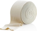 Elastická tubulárna podpora Bandage veľkosť F, 10M Box - prírodná farba (4" x 33 nohy) pre veľké koleno podporné pásmo -stredisko na veľké stehná, bavlna Spandex