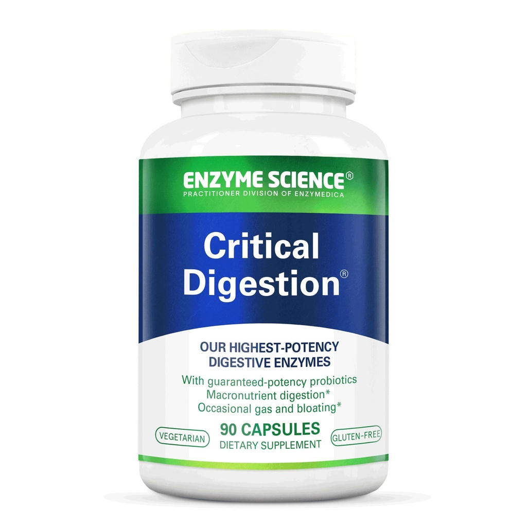 Enzyme Science Critical Digestion - Tráviace enzýmy pre ženy a mužov s probiotikami - Vysoká potencie podpora pre zažívanie - Tráviace zdravie 