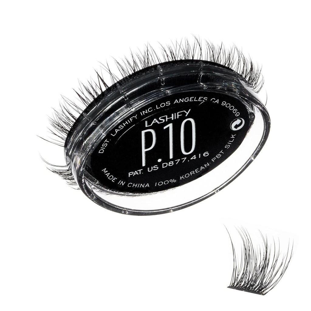 Lashify Plushy 10mm Gossamer Lashes in Black, Easy DIY False Lashes pre hlasné ešte stále prirodzený vzhľad