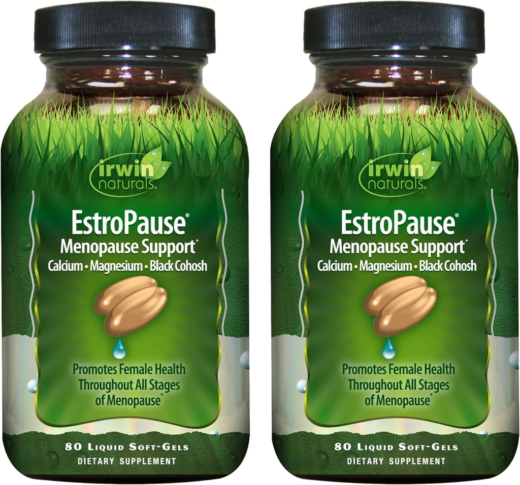 Irwin Naturals EstroPause Menopauza & Ženy Zdravie Podpora 80 Liquid Soft-Gels 