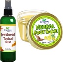 Šperky Topical Mist 8 Oz a bylinné nohy Salve 4 Oz - Riešenie pre svrbenie, aby bolo ľahšie tešiť sa každý deň