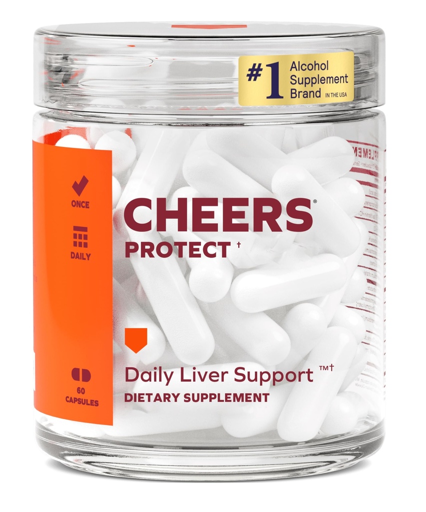 Cheers Chráňte denne Liver Supplement for Drinkers with L-Cysteine + DHM 
