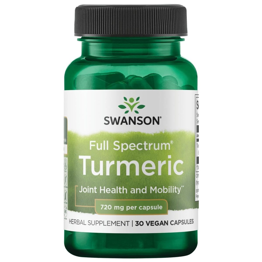 Swanson Turmeric 720 Milligrams 30 kapsúl
