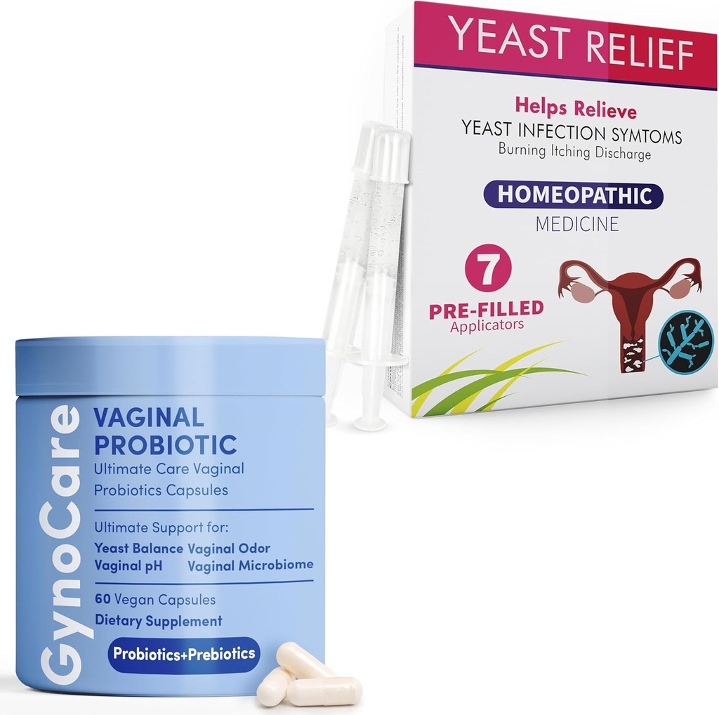 Komplexné Feminine Health Bundle: Vaginálne probiotické kapsule + Antimykotické predplnené aplikátory 