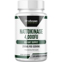 Probase Nutrition Nattokináza Supplement 4,000 FU Servings, 120 Kapsule (Derived from Japanese Natto) Systémové enzýmy pre Kardiovaskulárnu a cirkulačnú podporu