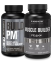 Jacked Factory Build PM Night Time Muscle Builder & Sleep Aid (60 kapsúl) & Essentials Muscle Builder - Denná sila Builder pre mužov s vrcholom ATP (30 kapsúl)