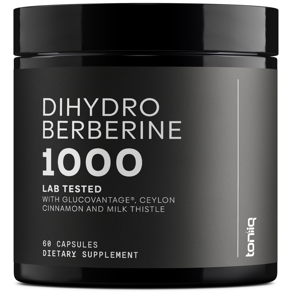 Dihydroberberberberberborine Supplement - Ultra vysoká potencie 1000mg Formula s GlucoVantage, 10:1 Ceylon škorica & 50:1 Milk Thitle - Third-Party Lab tested