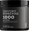 Dihydroberberberberberborine Supplement - Ultra vysoká potencie 1000mg Formula s GlucoVantage, 10:1 Ceylon škorica & 50:1 Milk Thitle - Third-Party Lab tested