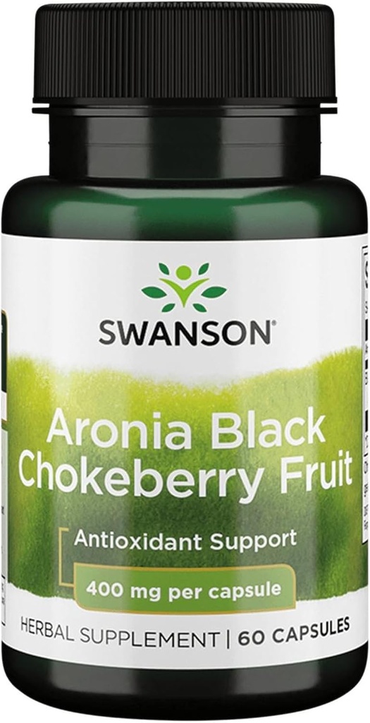 Swanson Full Spectrum Aronia (Chokeberry) 400 Milligrams 60 Kapsule