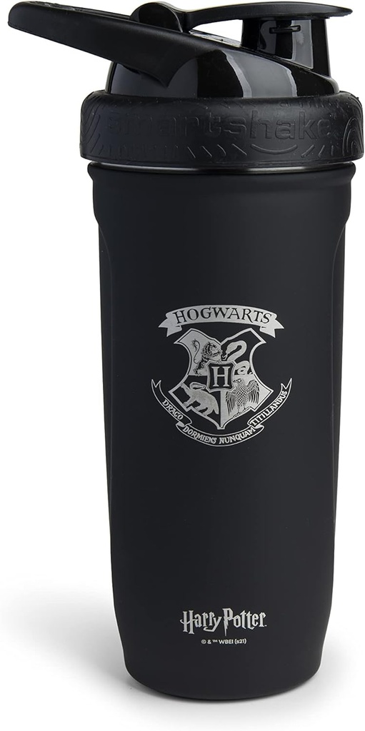 Smartshake Reforce Stainless Steel Harry Potter Hogwarts Crest Shaker Bottle (900 ML /30oz) | Light Weight Resistance Sports Shaker Bottle with a Soft Lid | Leakproof, BPA Free & DEHP Free