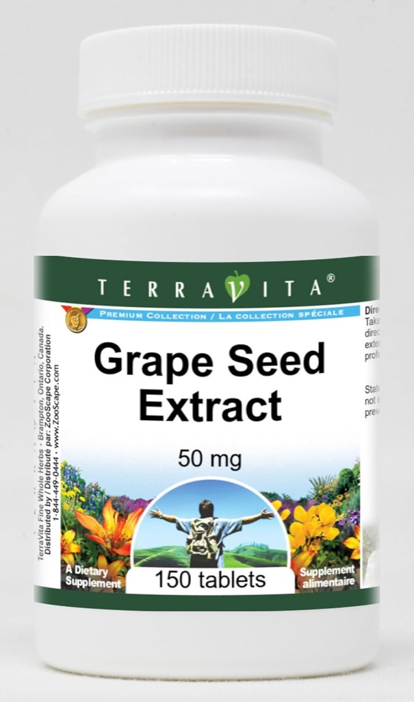 Extrakt z hroznových semien - 50 mg (150 tabliet, ZIN: 406583) - 2 balenia