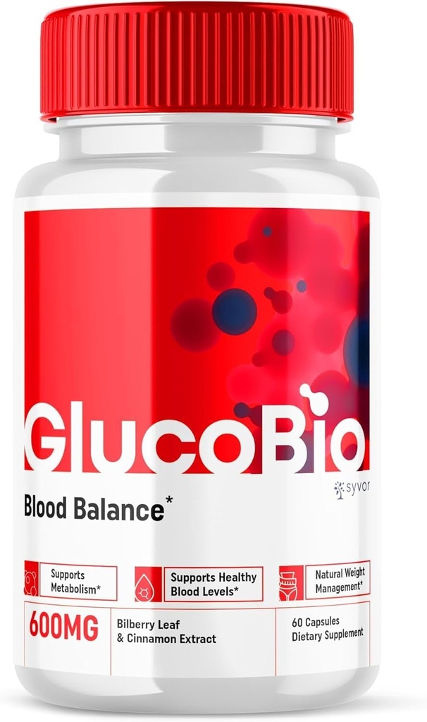GlucoBio Zdravie a Wellness Podpora Kapsule Gluco Bio Pilulky, Gluco Bio Prírodný vitamín Celkové zdravie a wellness Formula Glycogen Suplement, BioGluco Multivitamínové Kapsule (60 Kapsule)