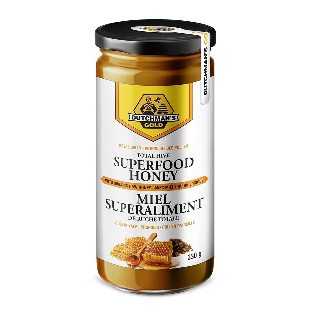Total Hive Superfood Honey - s Raw Honey, Royal Jelly, Propolis, Bee Pollen, Ženšen