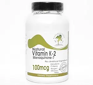 Prírodný vitamín K-2 100mcg Menafinón-7~200 Kapsule - Žiadne doplnkové látky ~ Prírodné doplnky