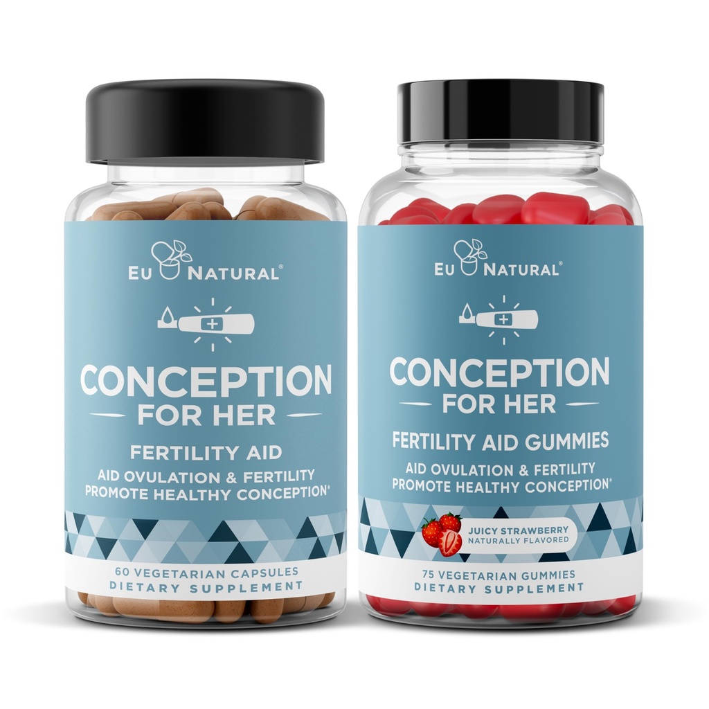 Eu Natural Conception for Her Capsules & Gummies Bundle 