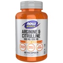 Teraz športová výživa, arginín a citrulín 500 mg/ 250 mg, aminokyseliny, 120 Veg kapsuly