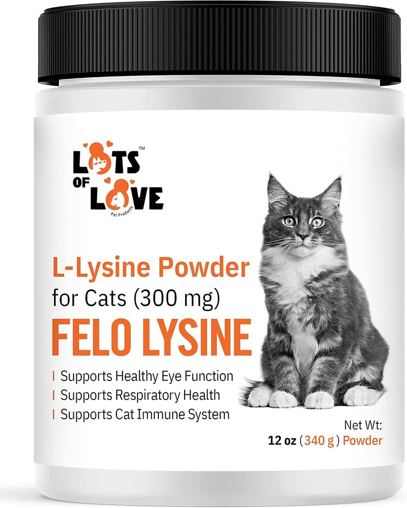 FELO LYSINE - L-lyzín prášok pre mačky 300 mg (Thomas Pet Early), 12 oz