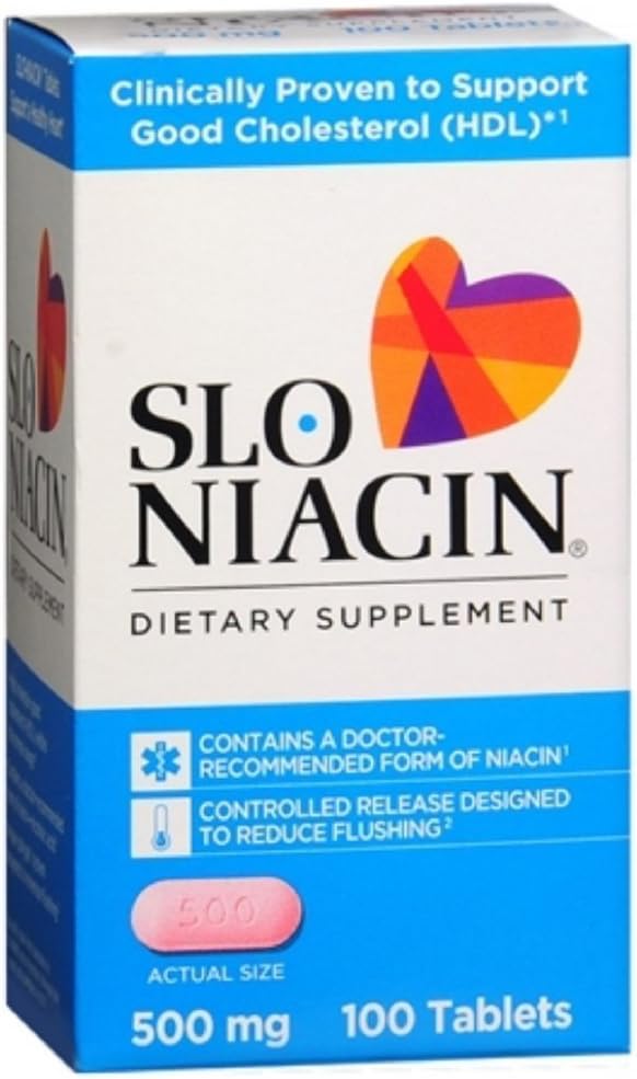 Slo-Niacin 500 mg Tablets 200 Tablets