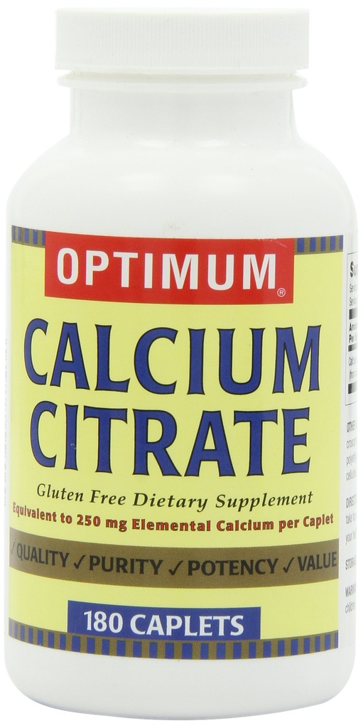 Optimálny citran vápenatý, 180 Caplets